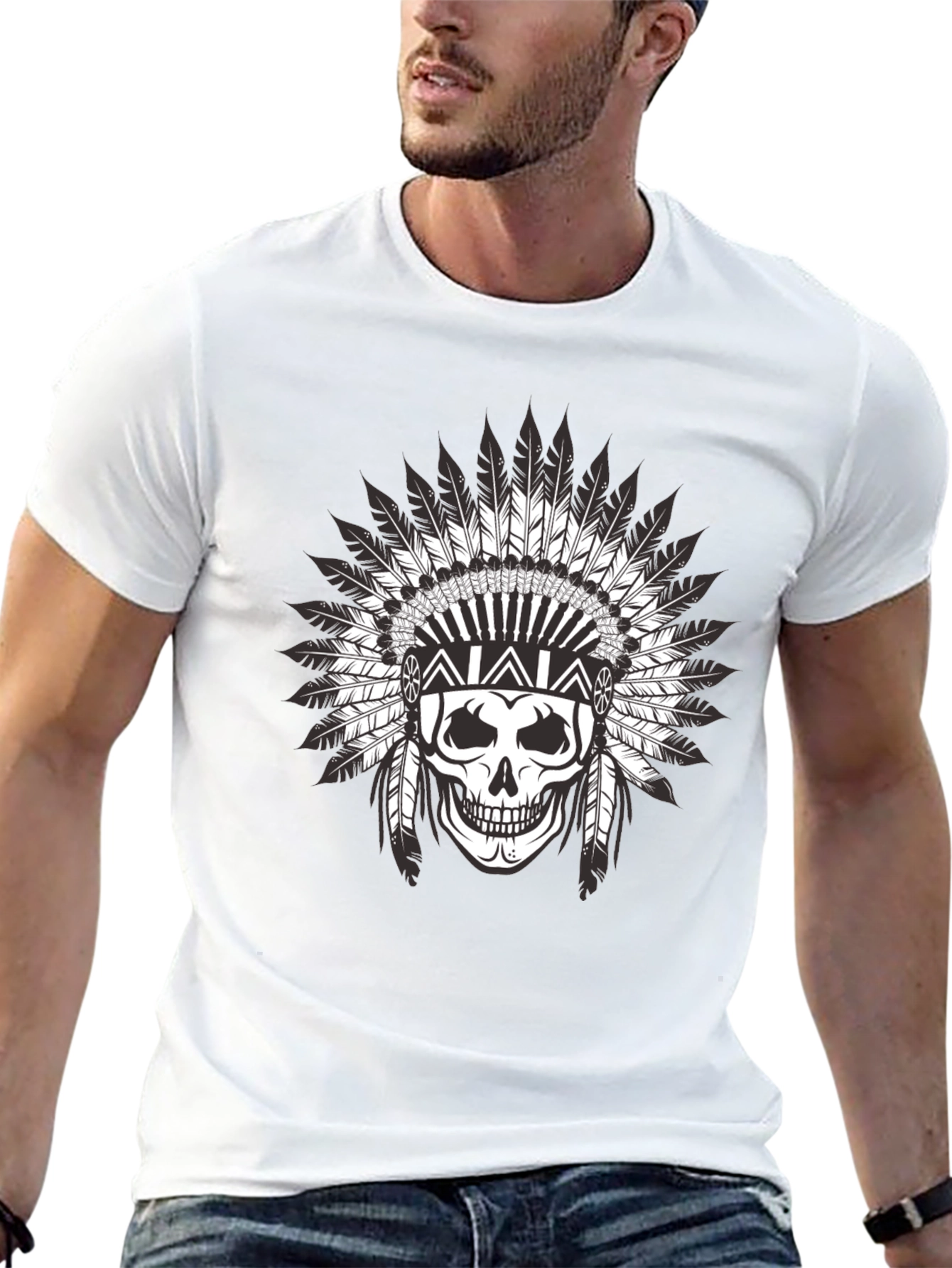 Skull Chief T-Shirt - Bold Graphic Tee