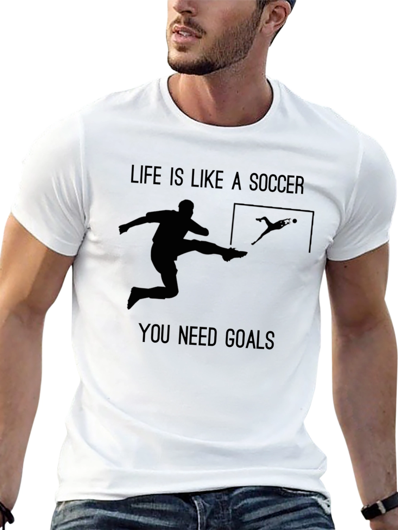 Life is Like Soccer Graphic Tee