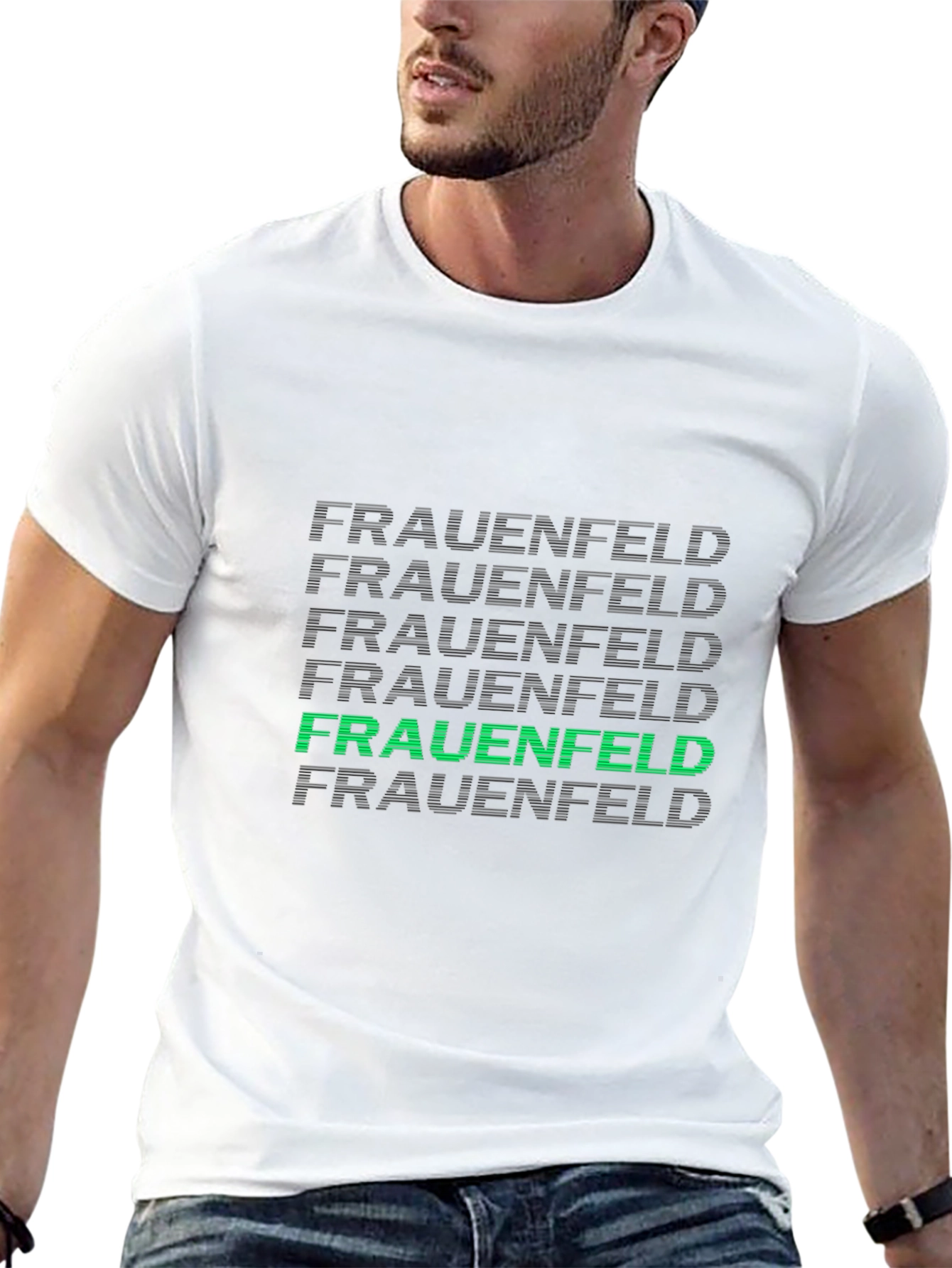 Frauenfeld Black T-Shirt - Modern Graphic Tee