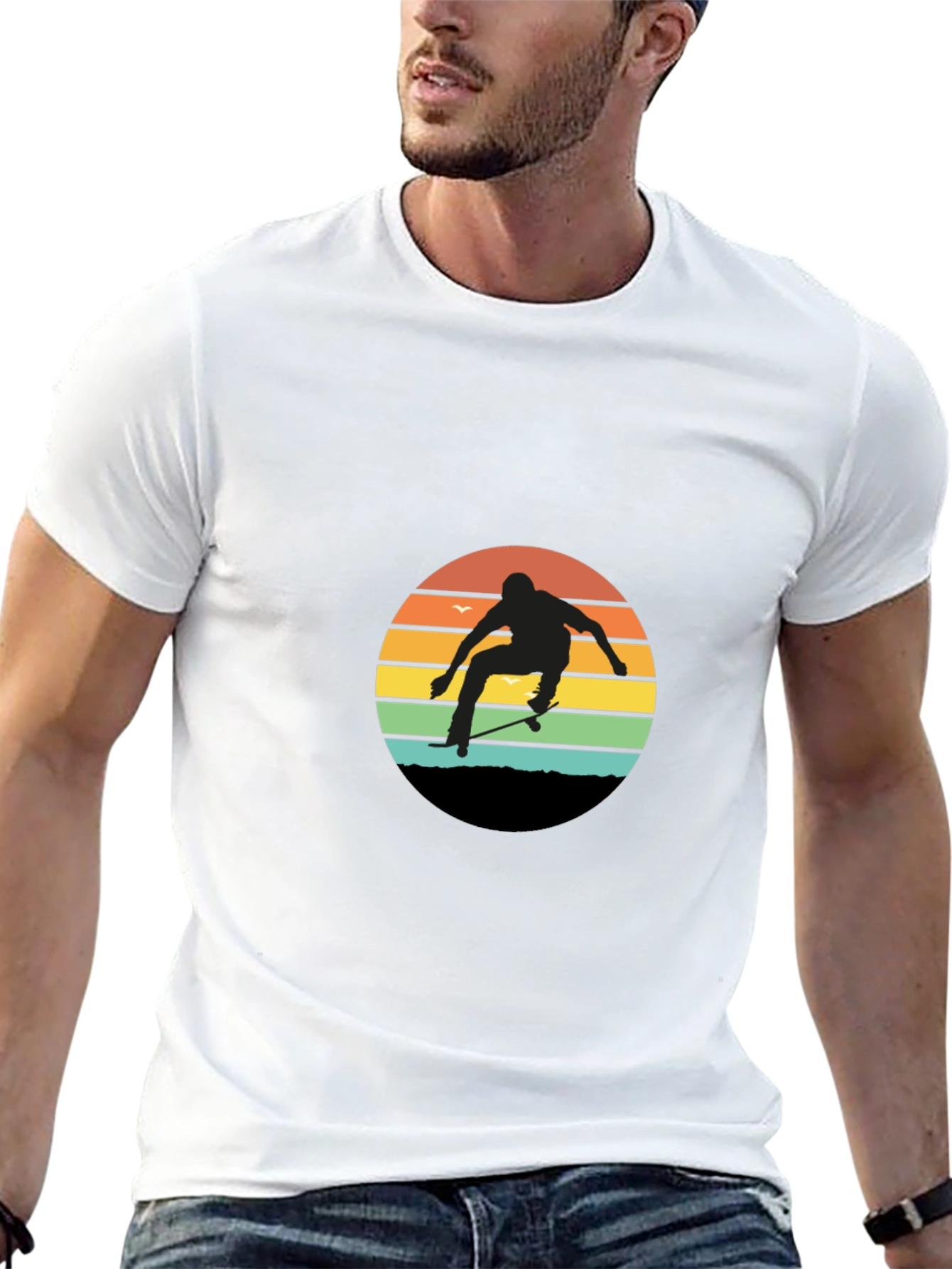 Retro Skater Sunset Tee
