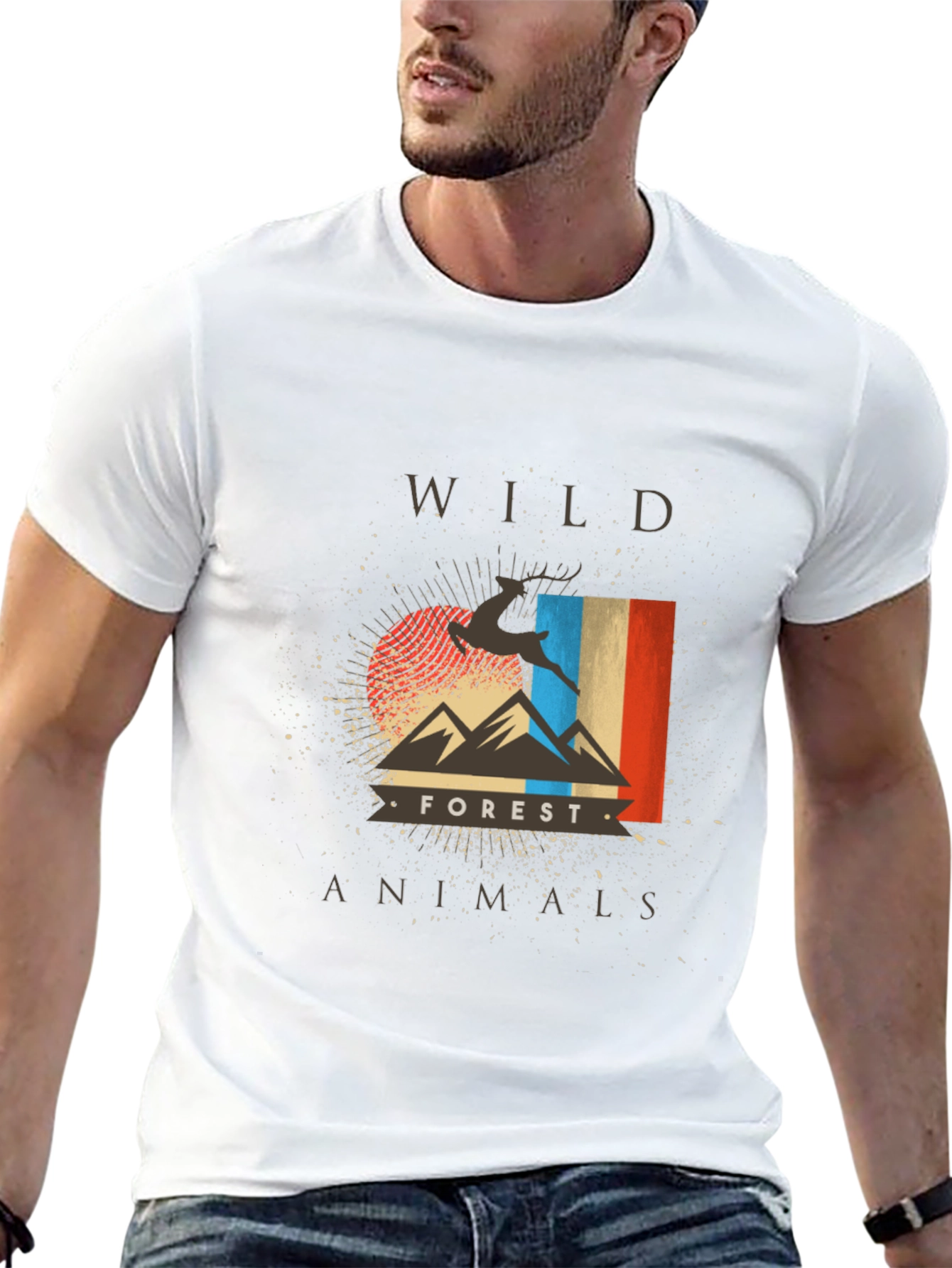 Wild Forest Animals Graphic T-Shirt