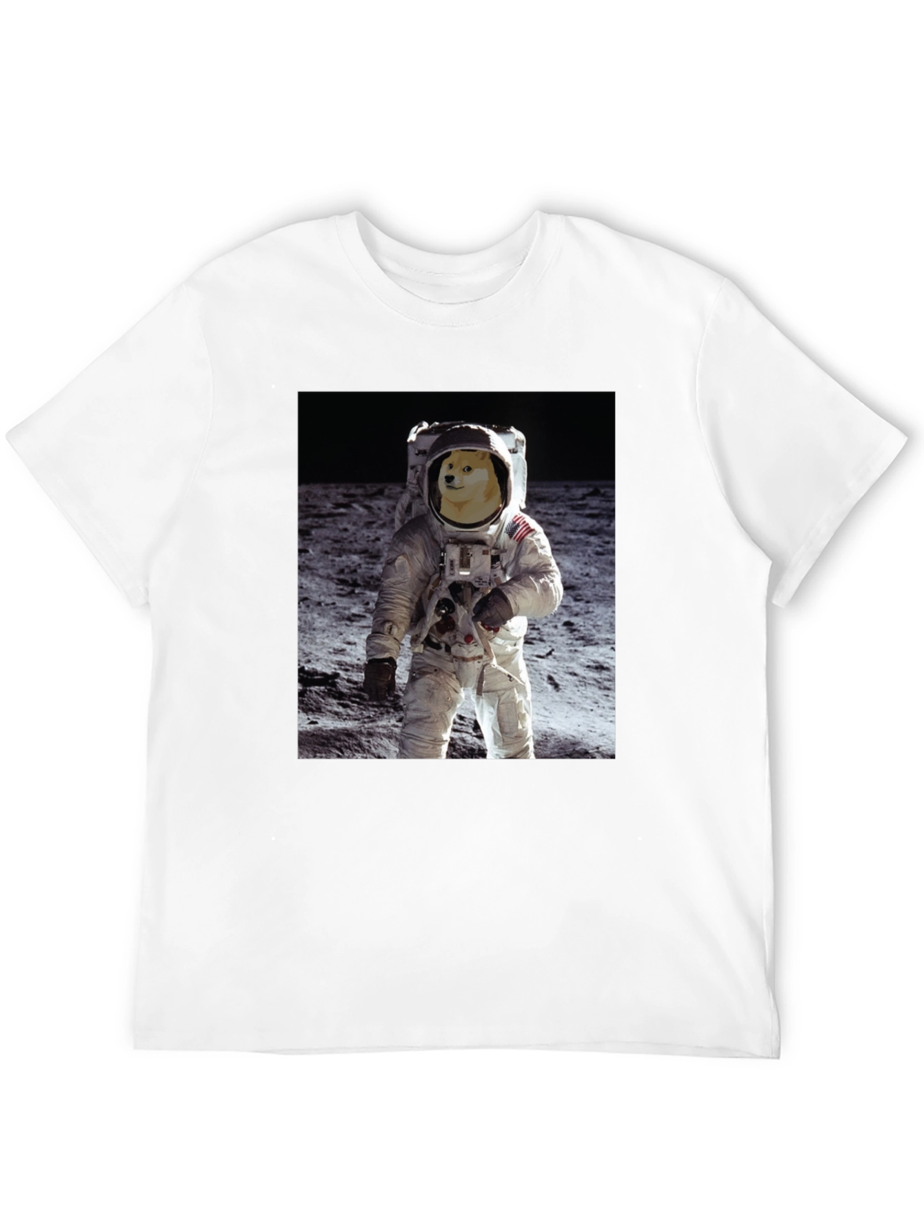 Doge Astronaut Black T-Shirt