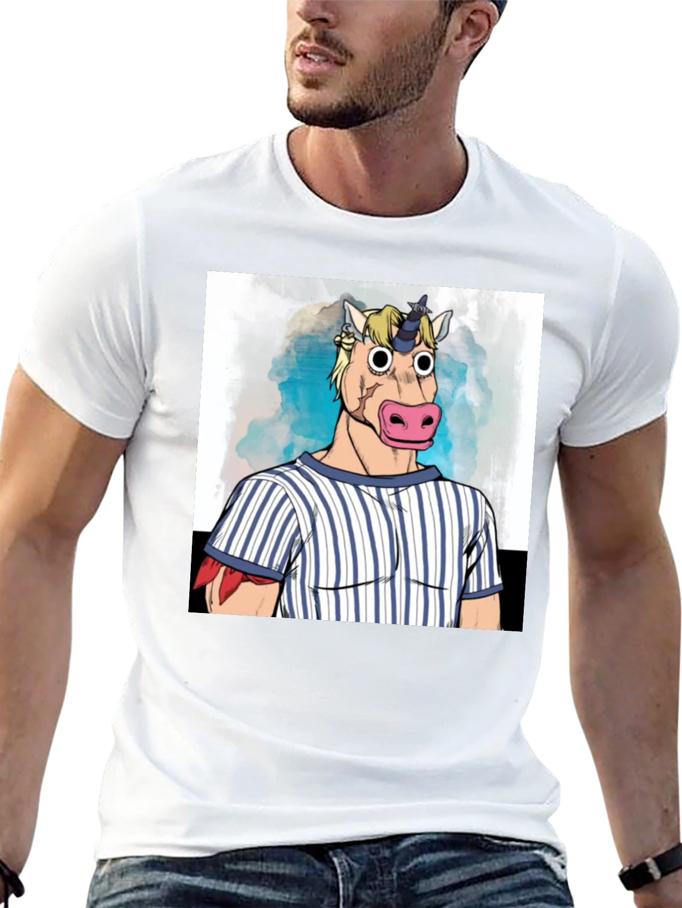 Unicorn Man Graphic Tee - Black