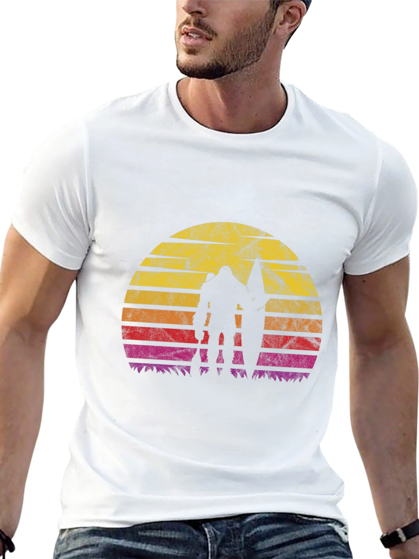 Retro Bigfoot Surfer T-Shirt