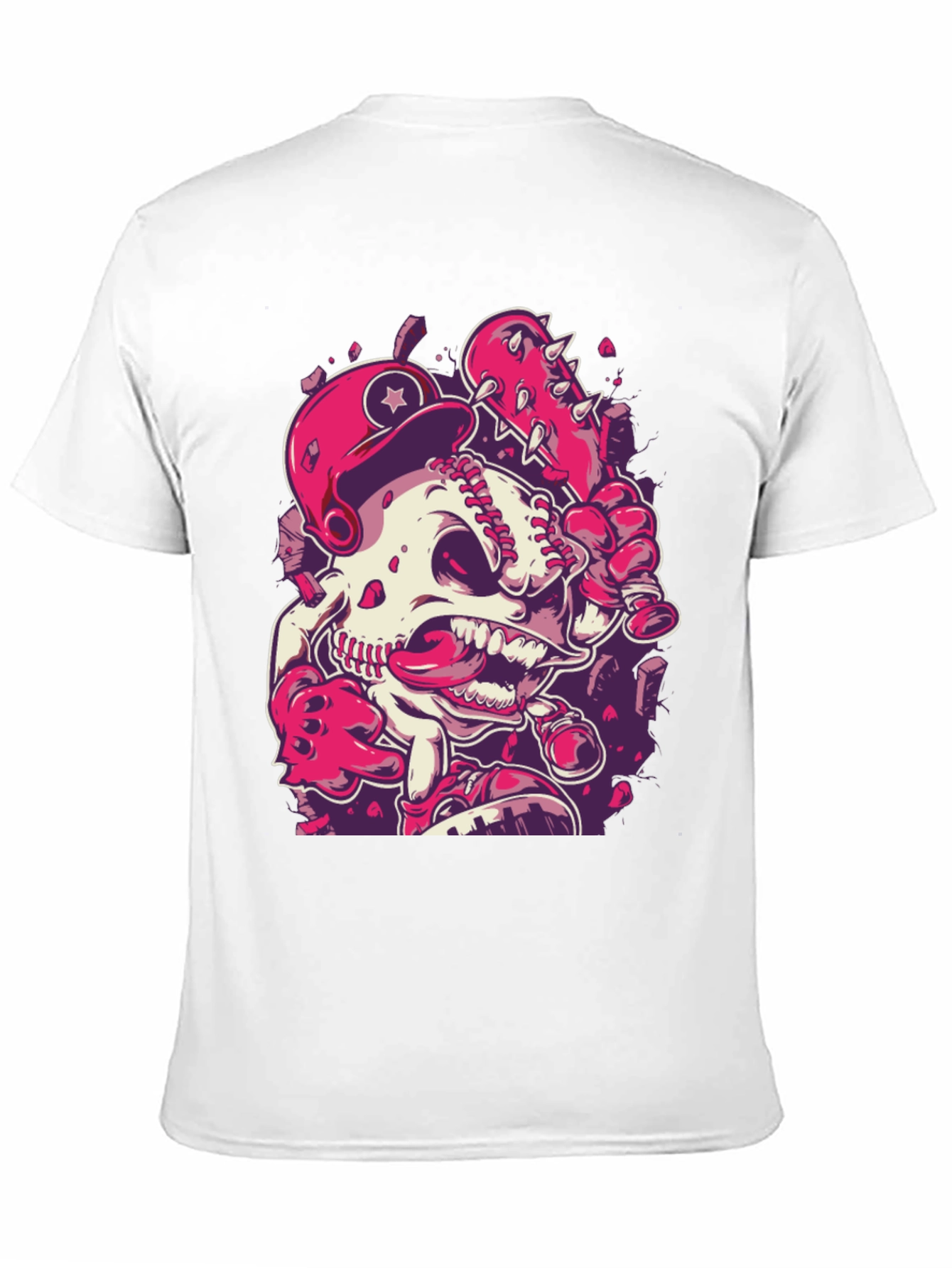Baseball Skeleton Mario T-Shirt
