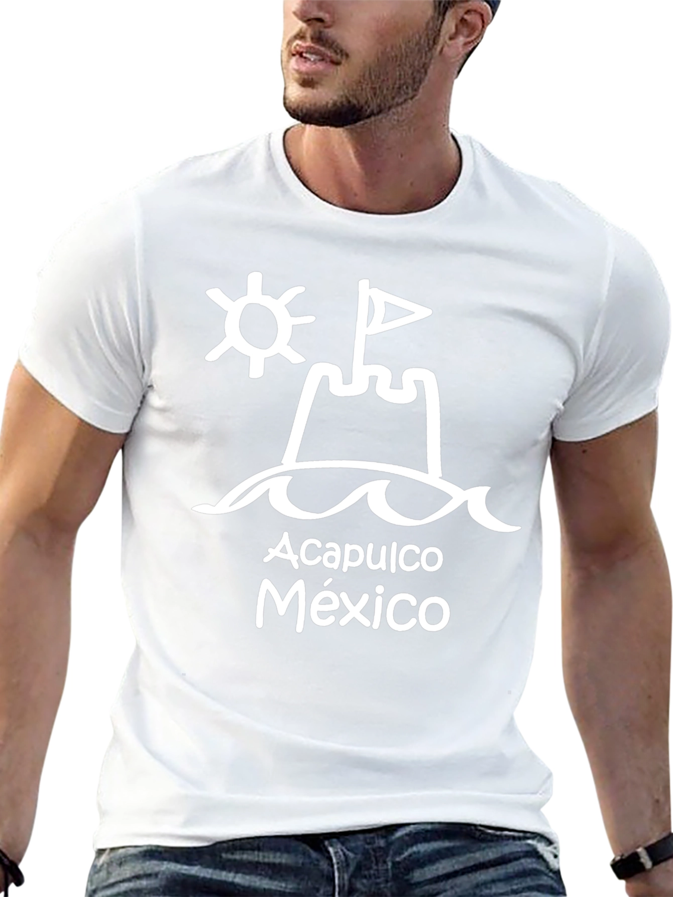 Acapulco Mexico Black Graphic T-Shirt