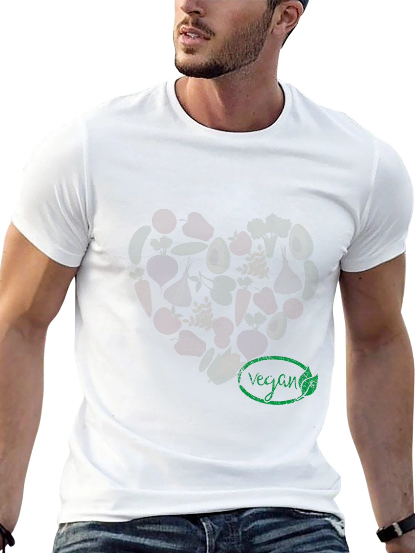 Vegan Heart T-Shirt - Unisex Graphic Tee
