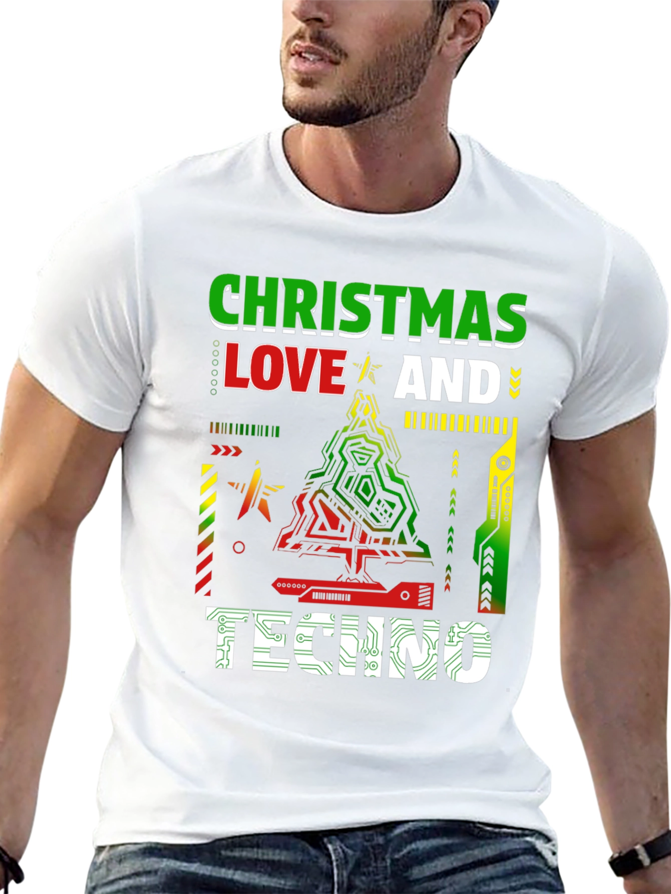 Christmas Love & Techno T-Shirt