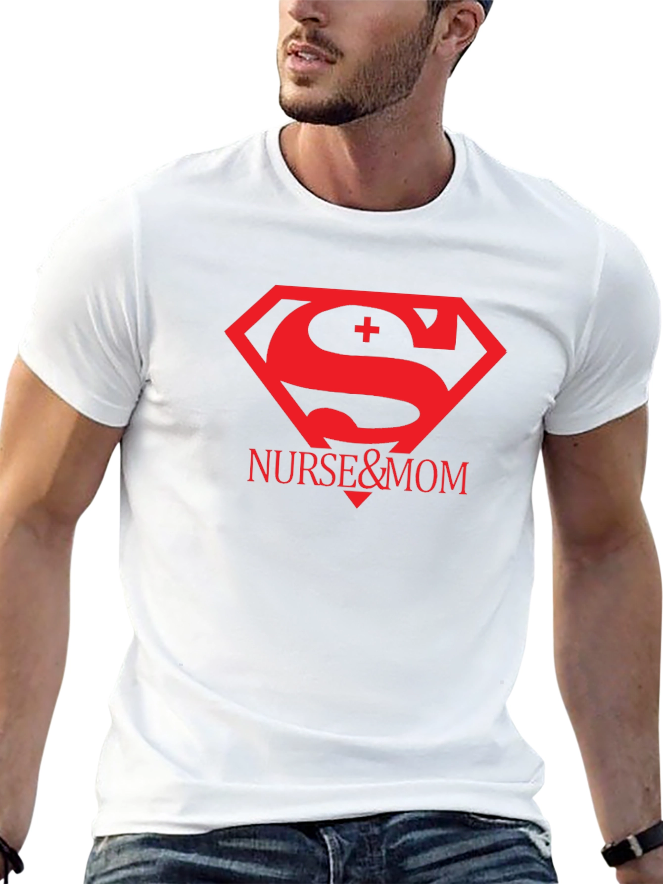 Nurse & Mom Superhero T-Shirt