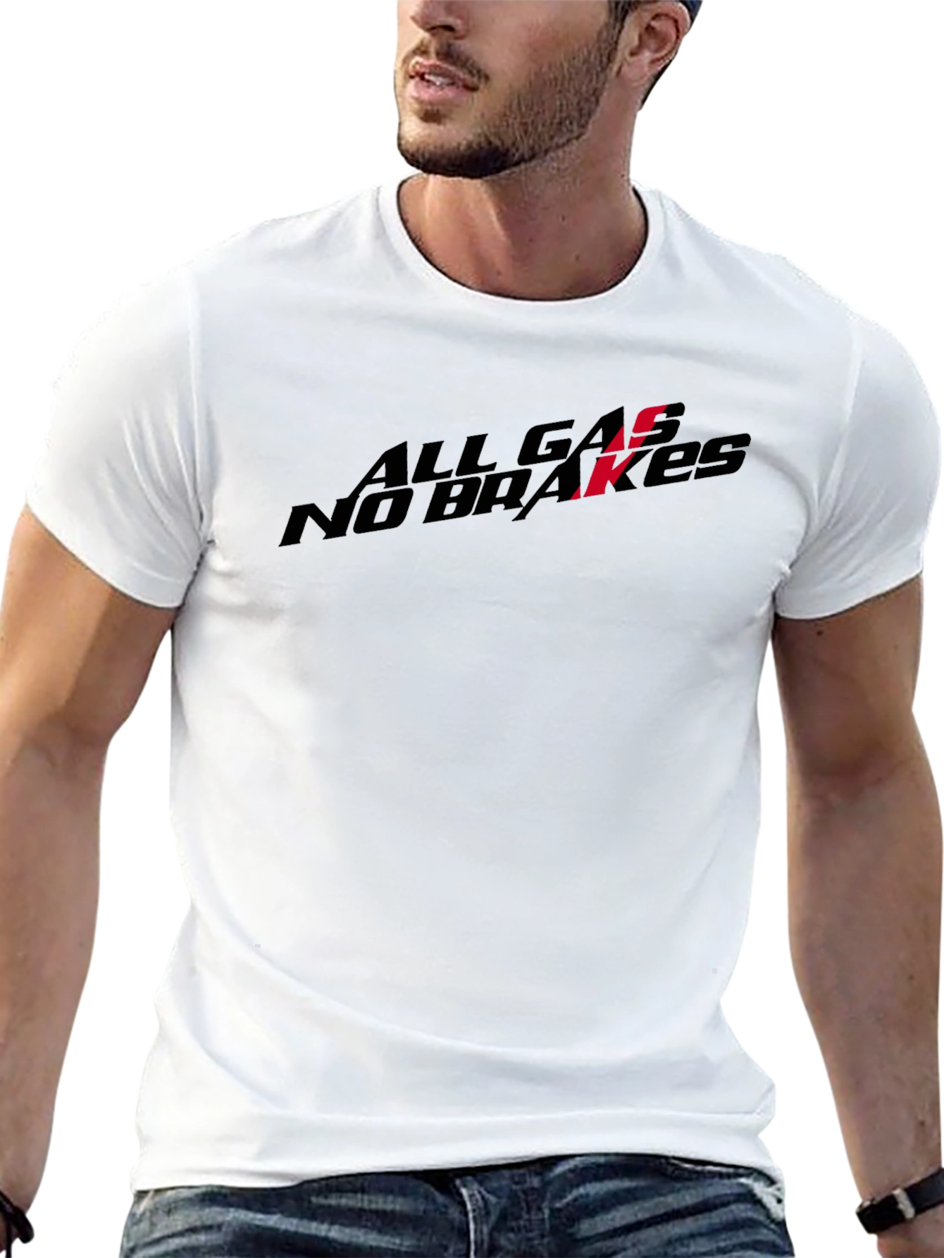 All Gas No Brakes Black T-Shirt