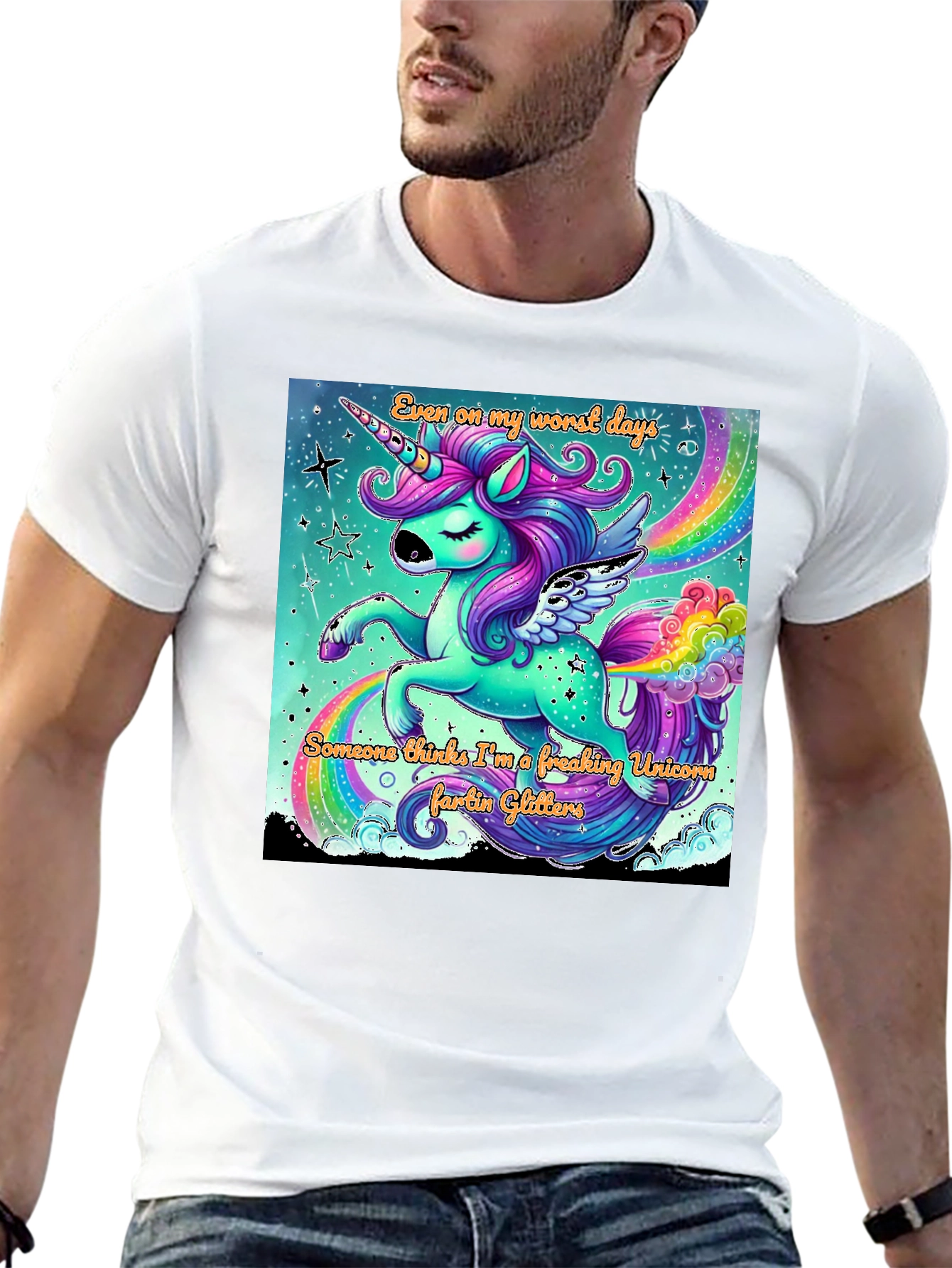 Unicorn Glitter Farts Graphic Tee