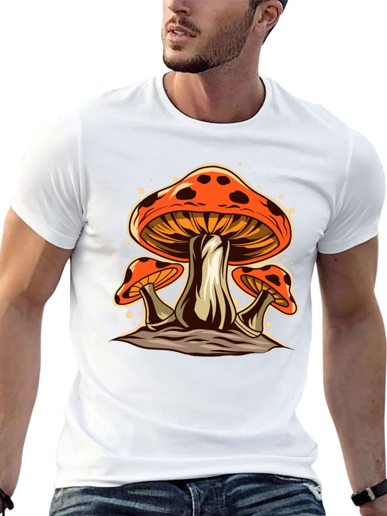 Mushroom Graphic Tee - Funky Fungi T-Shirt