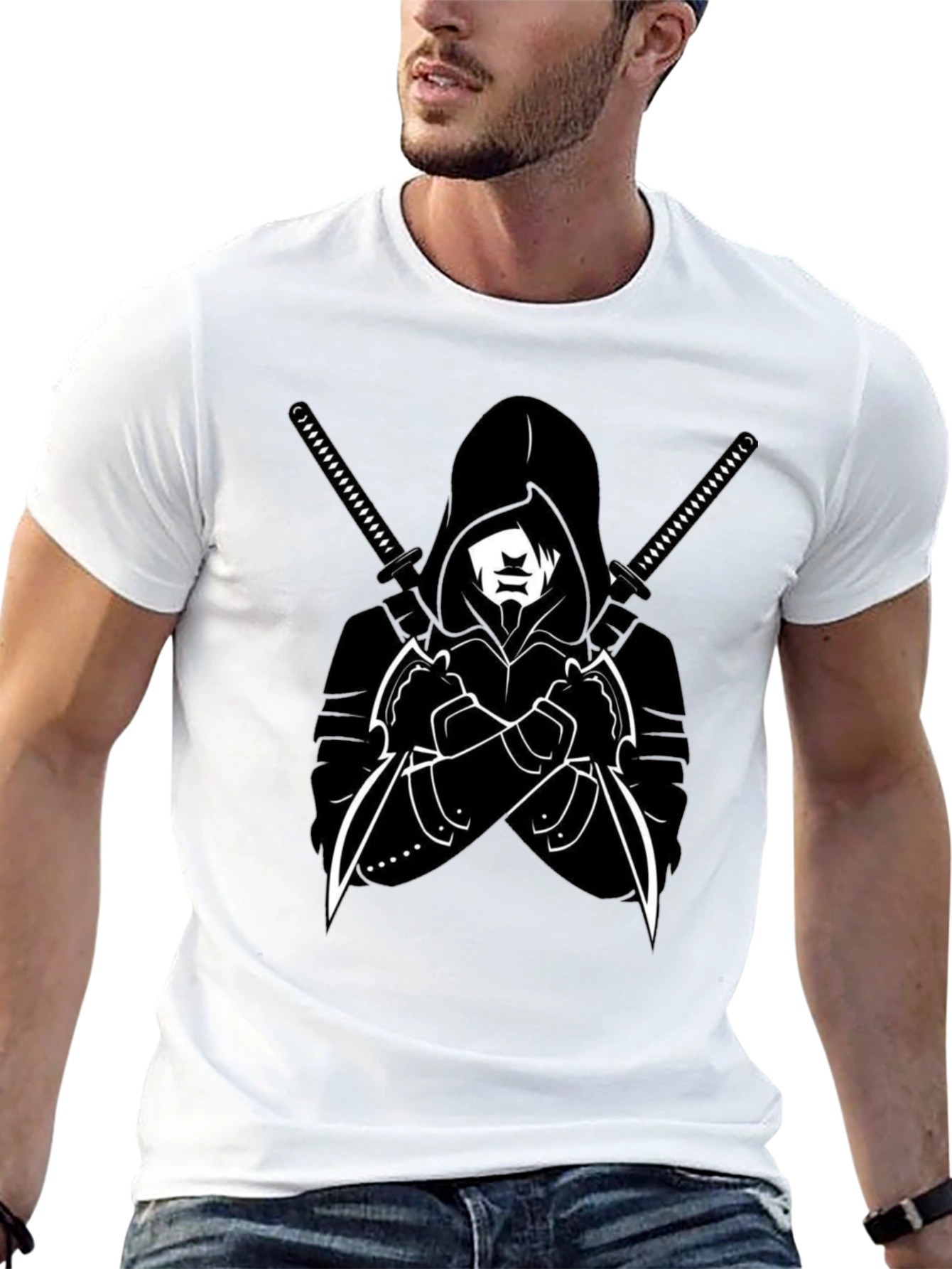 Ninja Warrior Graphic Tee - Black T-Shirt