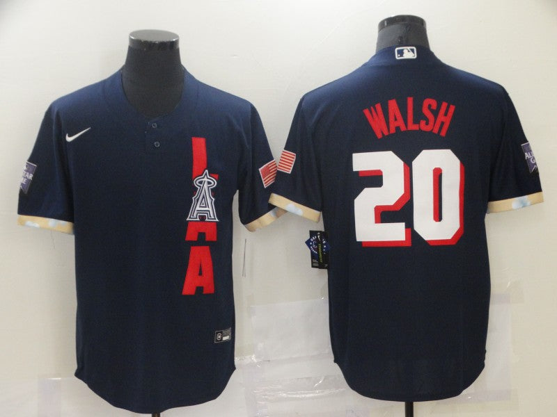 Men's Los Angeles Angels Jared Walsh #20 ALL STAR Baseball Jerseys