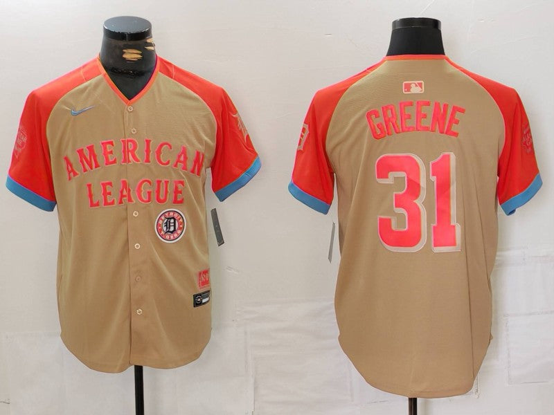 Men's American League Riley Greene #31 Cream 2024 MLB All-Star Game Limited Player Jerseys