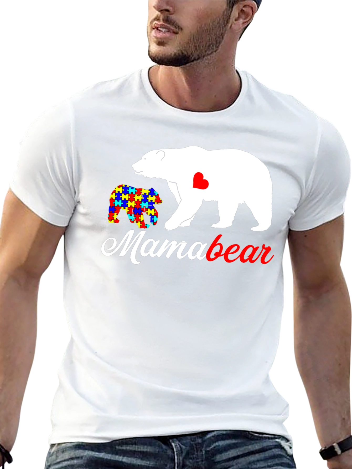 Mama Bear Autism Awareness T-Shirt