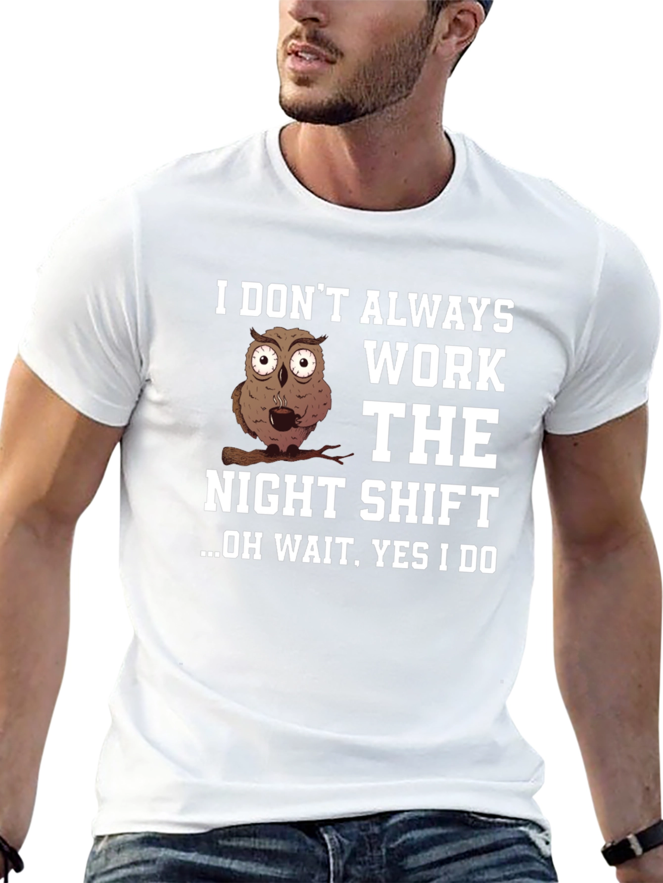 Night Shift Owl T-Shirt - Funny Work Tee