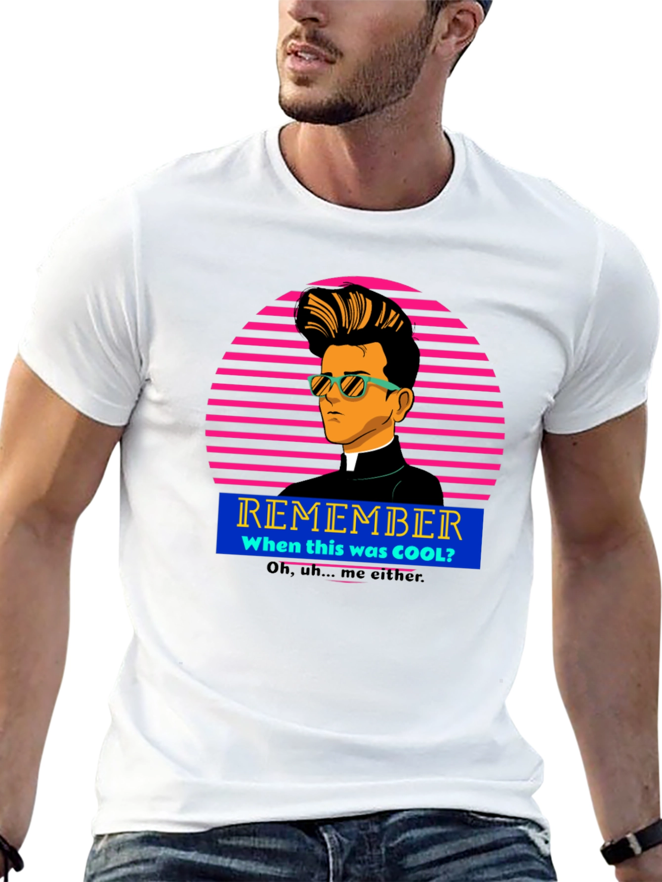 Retro Cool Priest T-Shirt