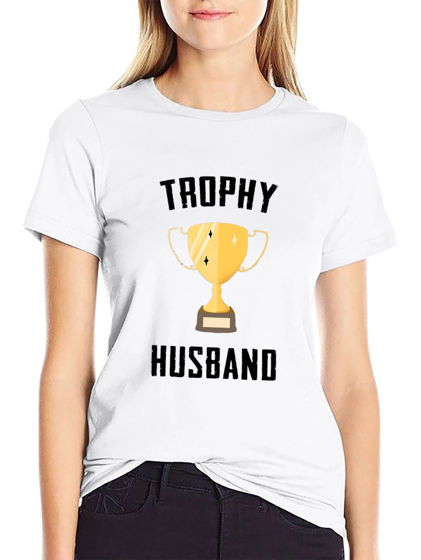Trophy Husband Graphic Tee - Black