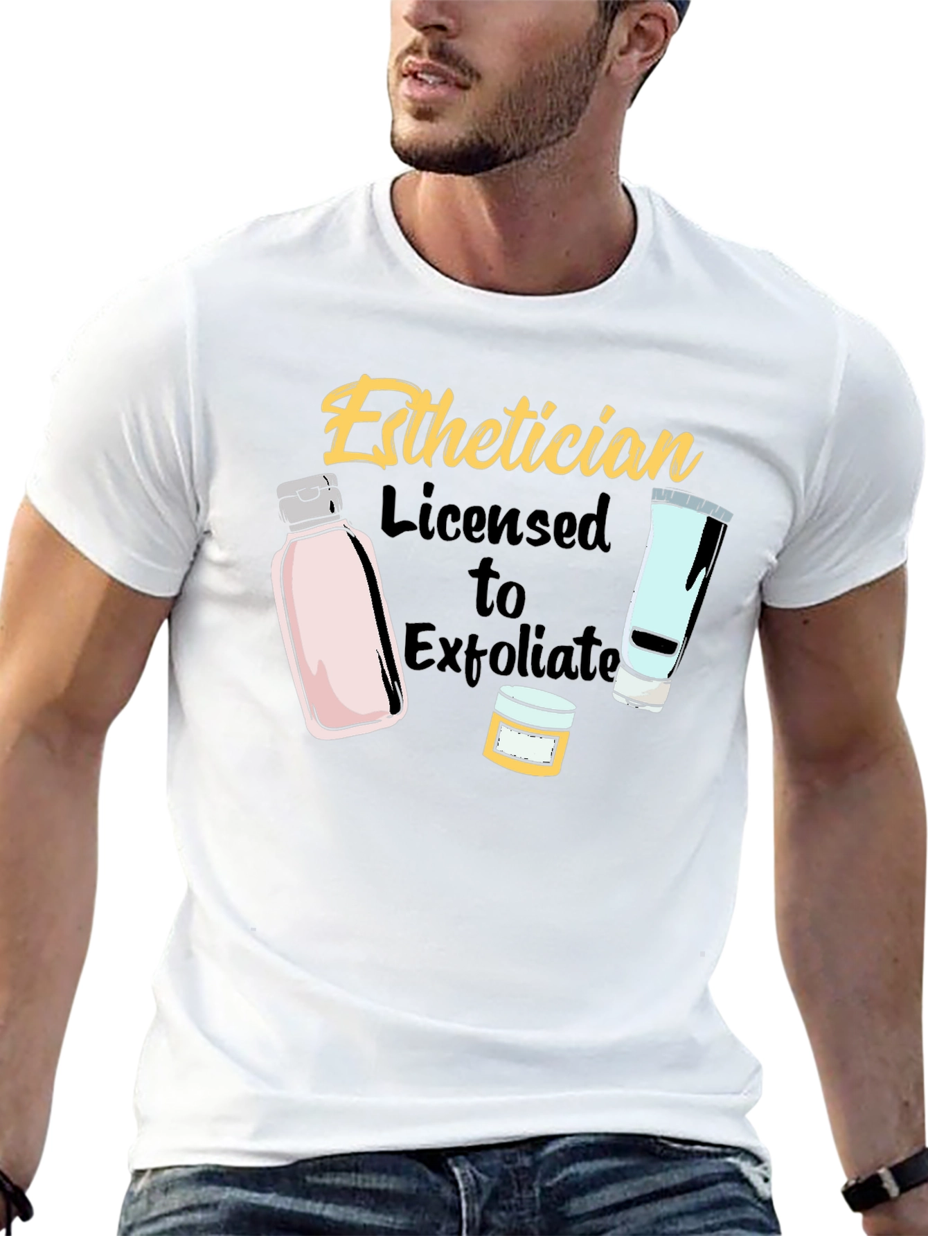 Esthetician Licensed to Exfoliate T-Shirt