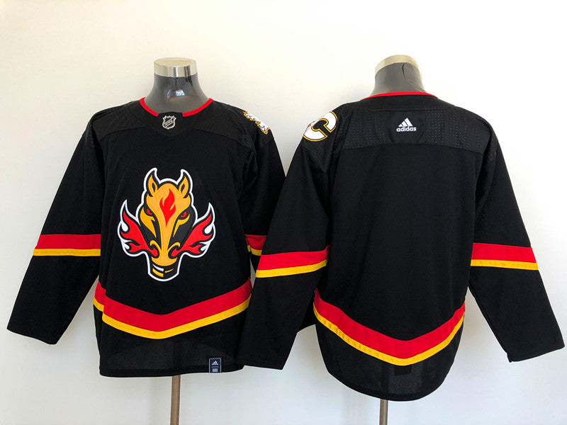 Men's Calgary Flames Black Alternate Primegreen Authentic Blank Jerseys