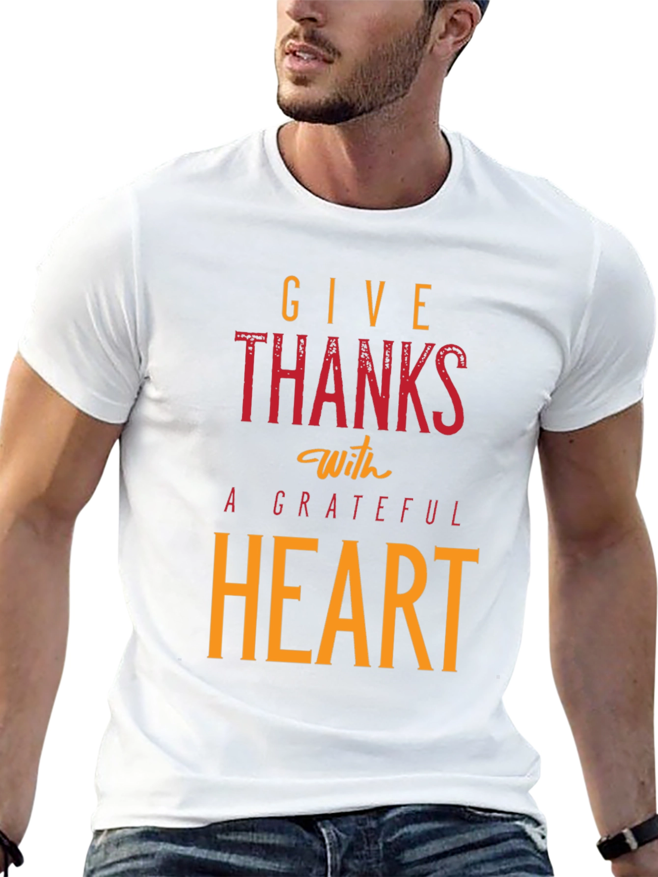 Give Thanks With A Grateful Heart Black T-Shirt