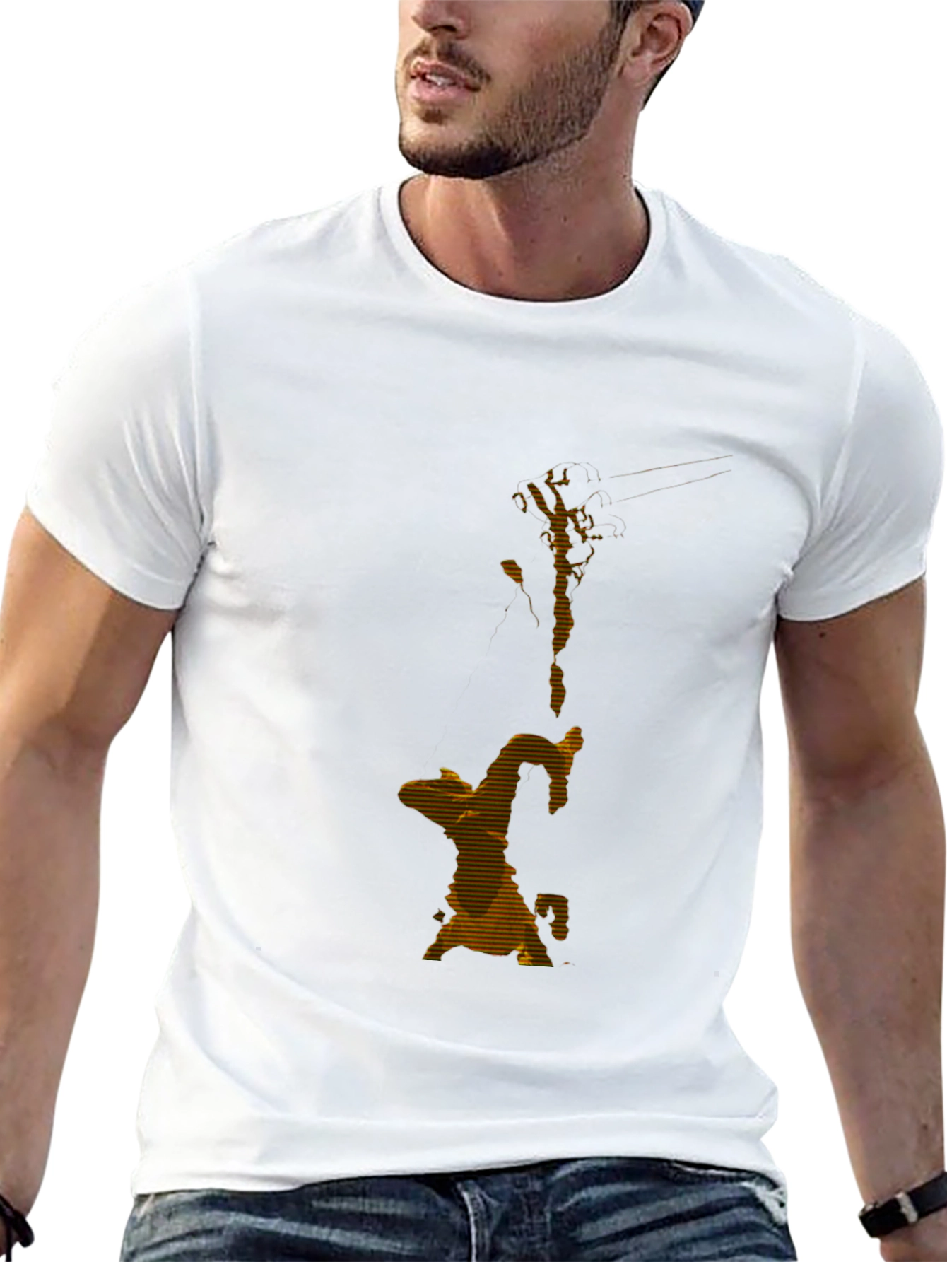 Abstract Art Black T-Shirt