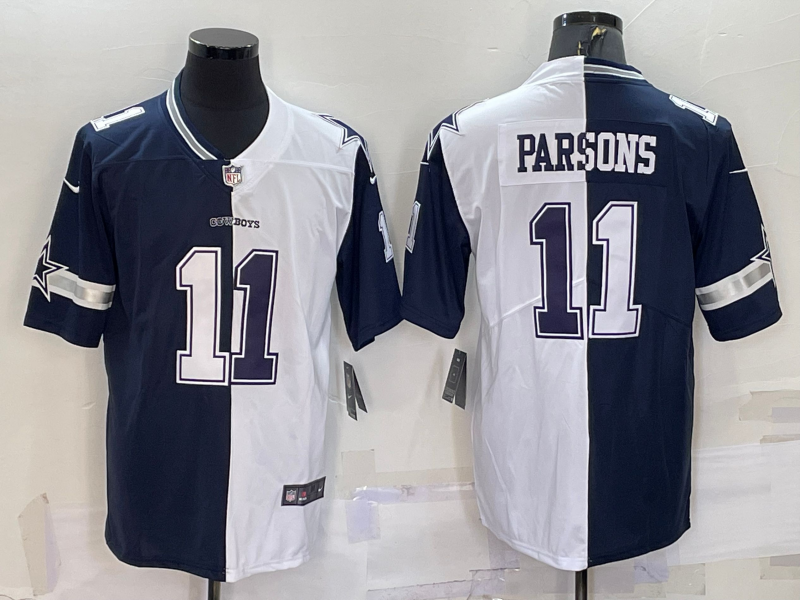 Men's Dallas Cowboys Micah Parsons #11 Navy/White Game Jerseys