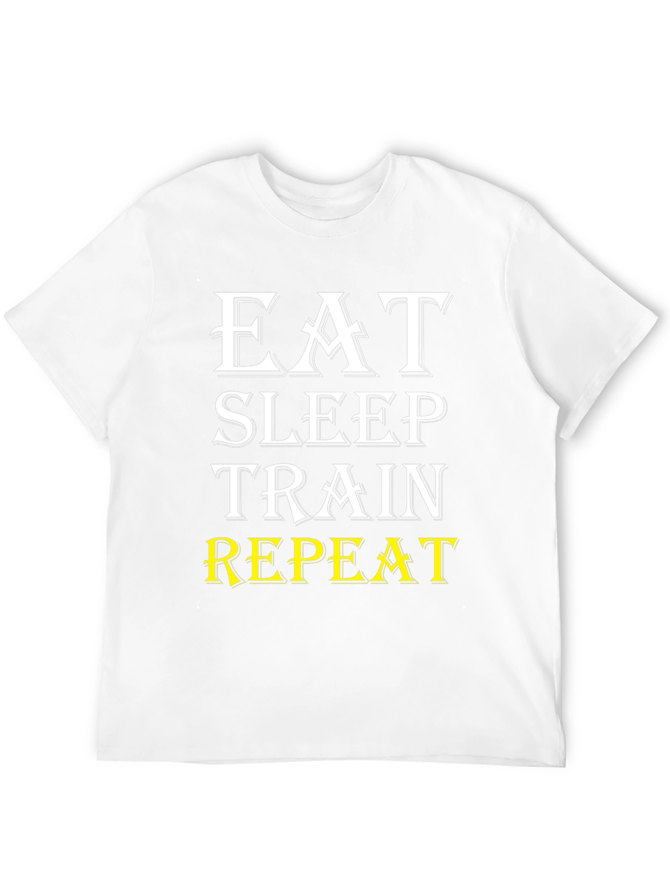 Eat Sleep Train Repeat Fitness T-Shirt