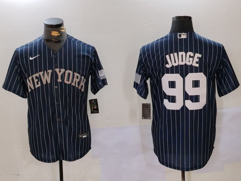 Men's New York Yankees Aaron Judge #99 Navy Player Jerseys