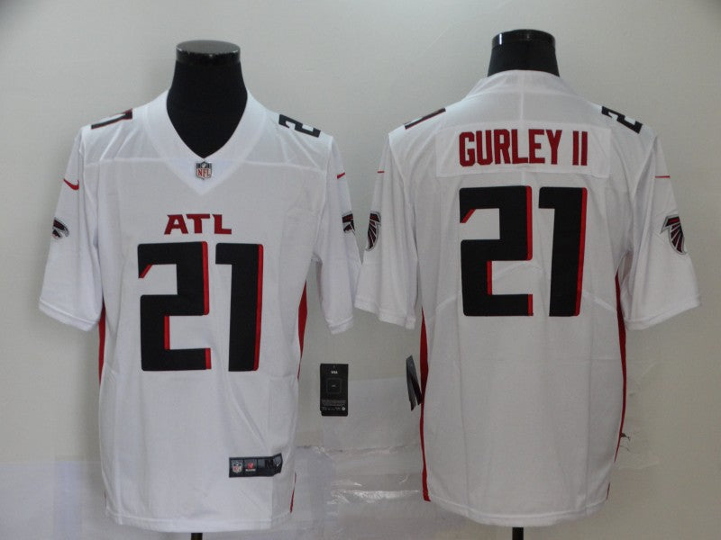 Men's Atlanta Falcons Todd Gurley II #21 White Game Player Jerseys