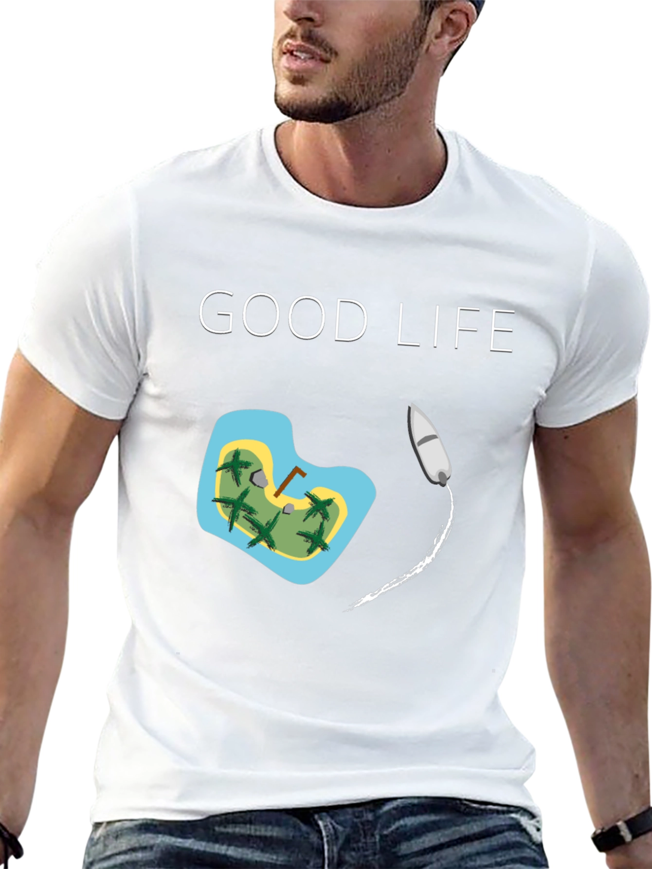 Good Life Island T-Shirt - Tropical Vacation Tee