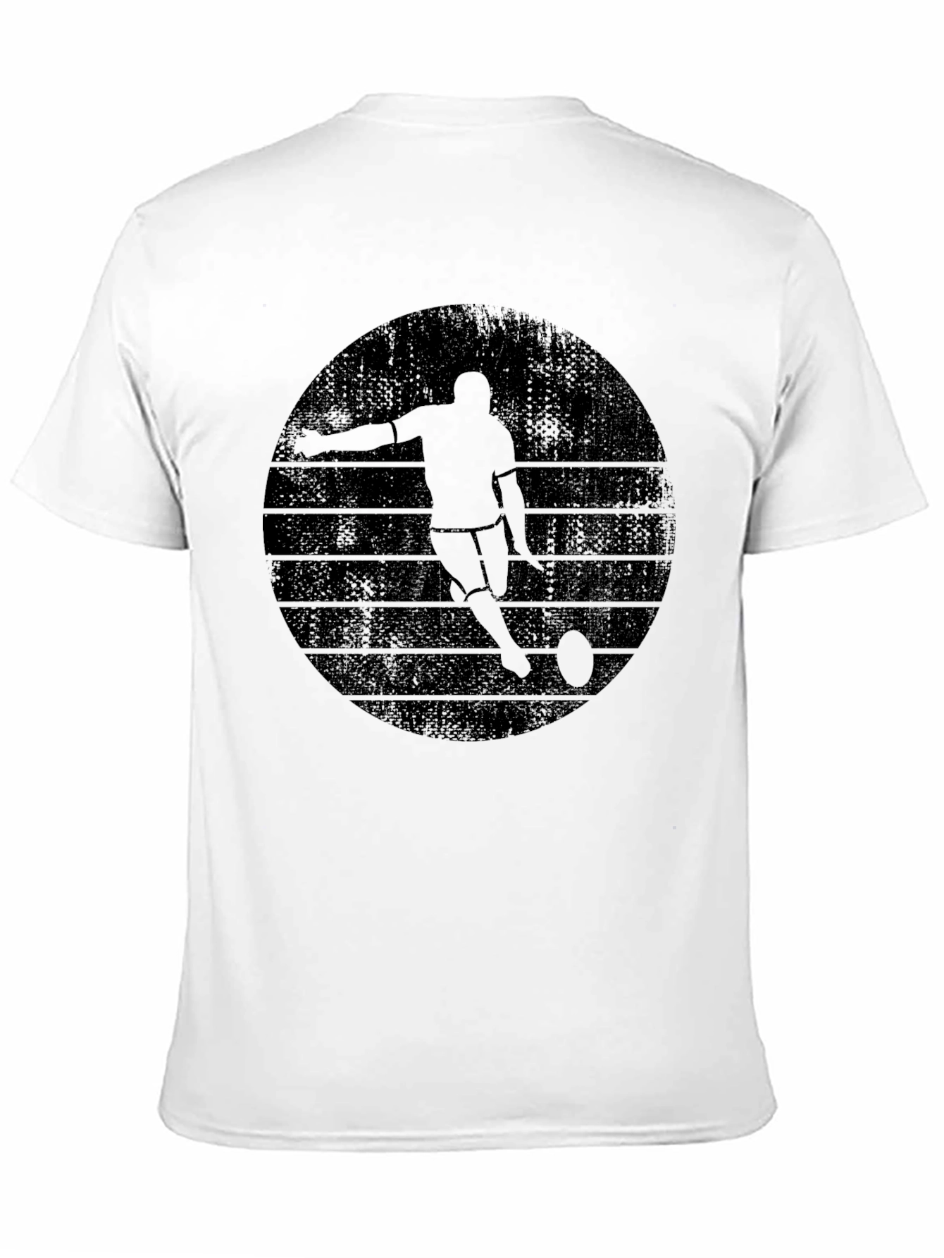 Retro Rugby Player Graphic T-Shirt