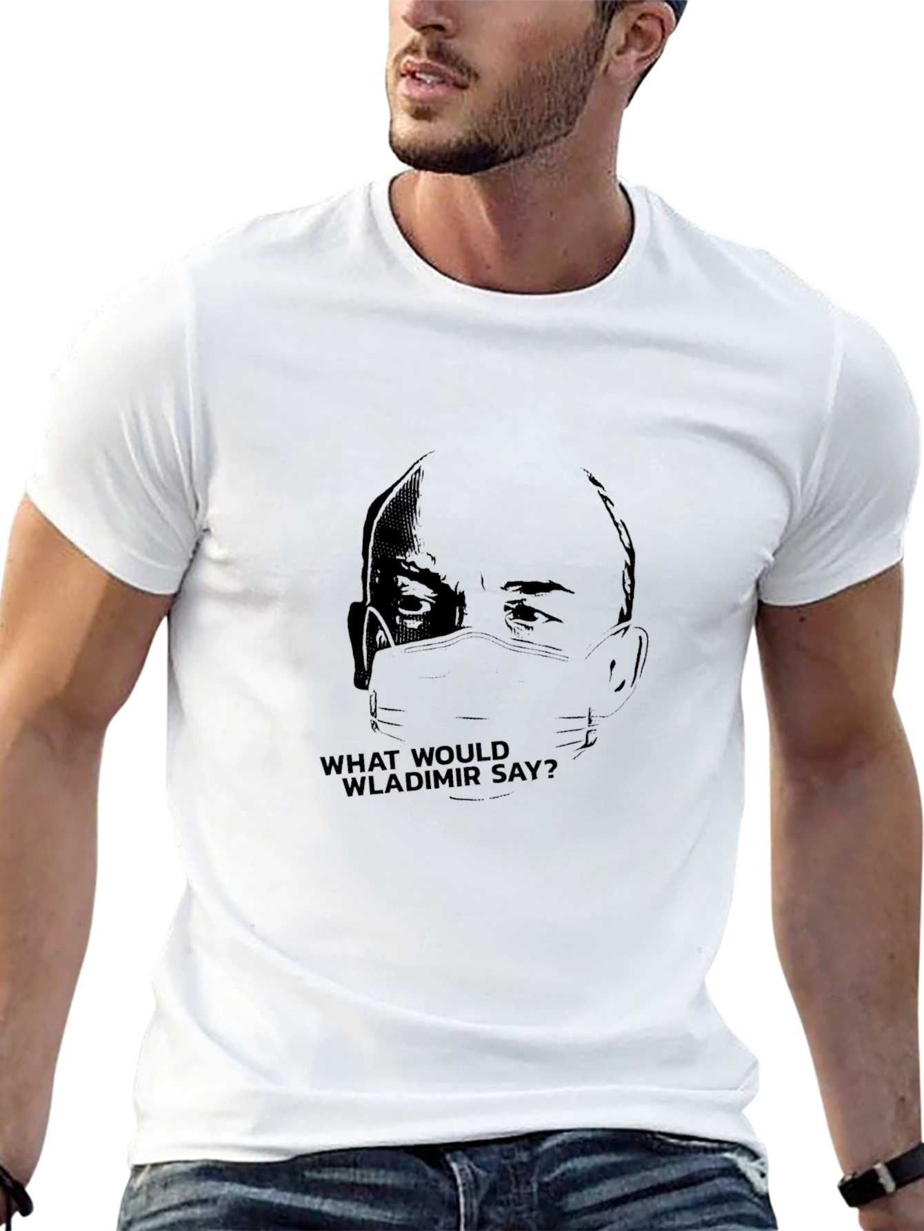 What Would Wladimir Say? Black T-Shirt