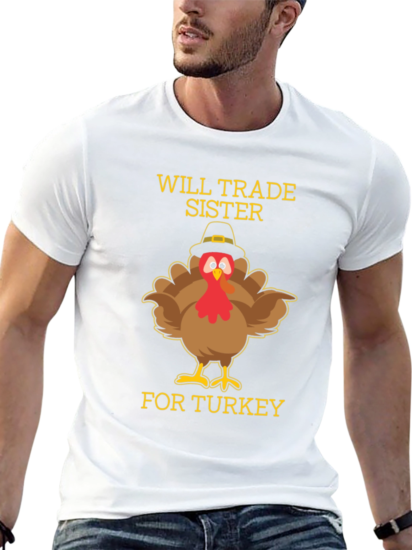 Funny Thanksgiving Turkey Trade Sister T-Shirt