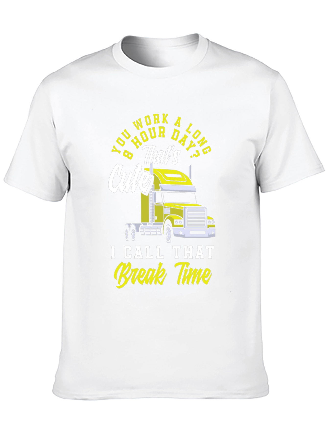 Truckers 8 Hour Day Black T-Shirt