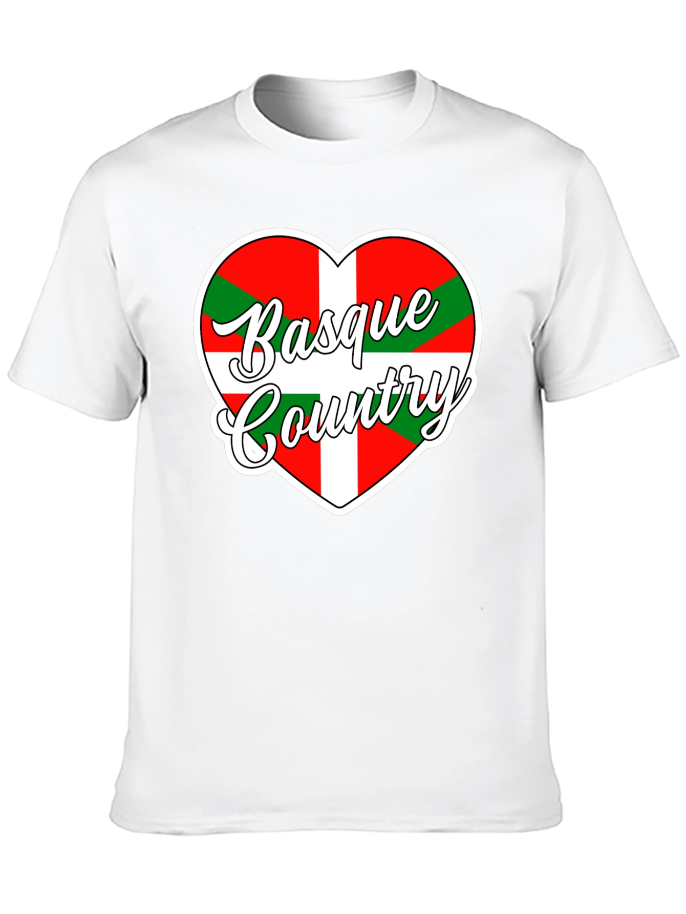 Basque Country Heart Flag T-Shirt