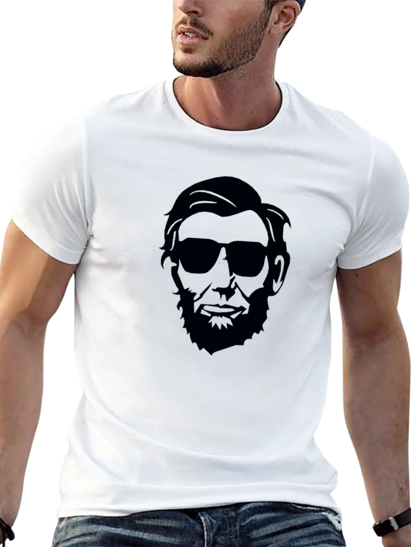 Cool Abe Lincoln Graphic T-Shirt