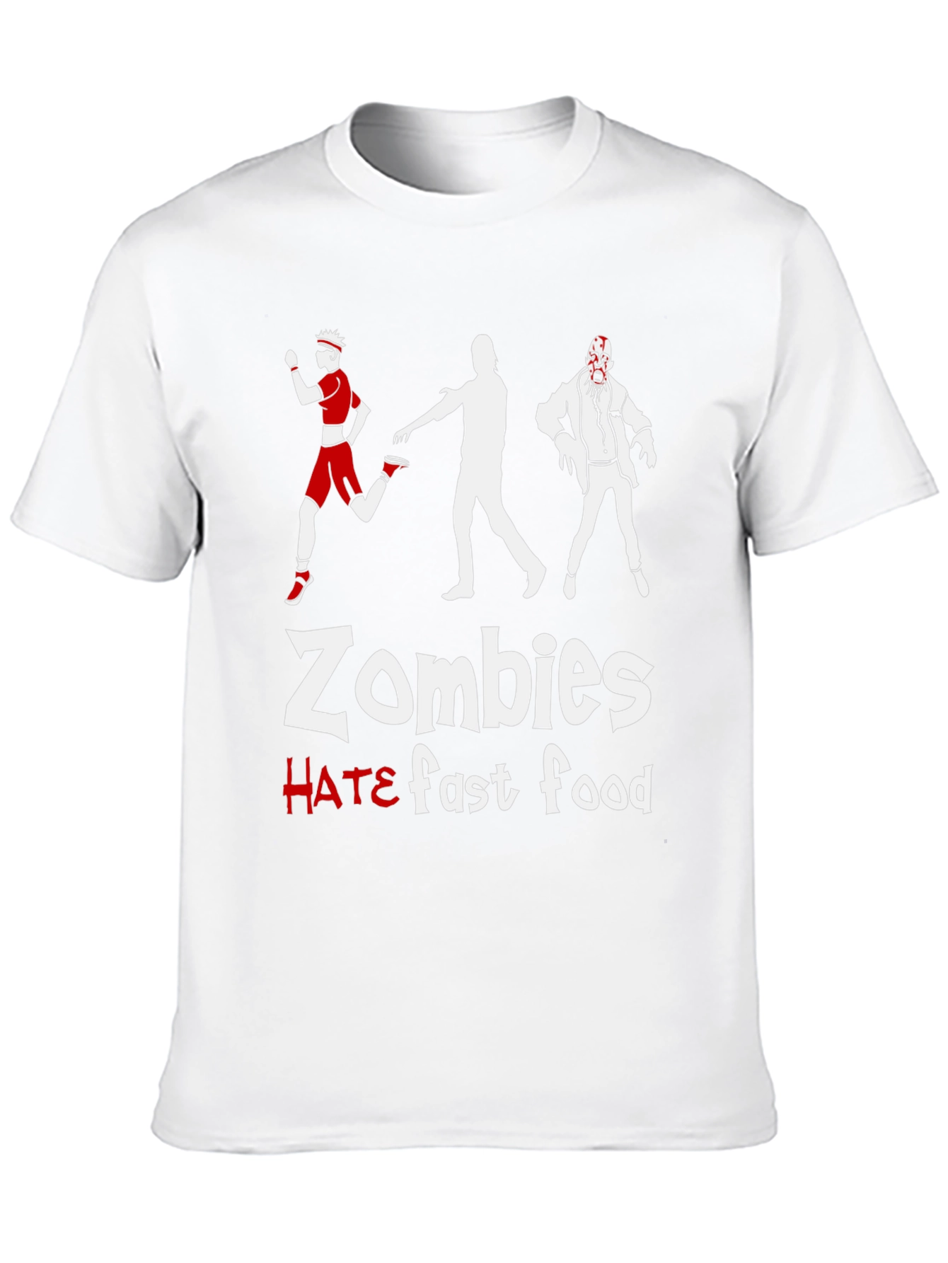 Zombies Hate Fast Food Graphic Tee