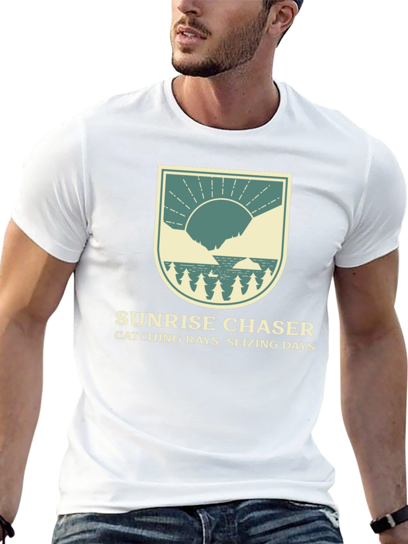 Sunrise Chaser Graphic Tee - Catching Rays Seizing Days