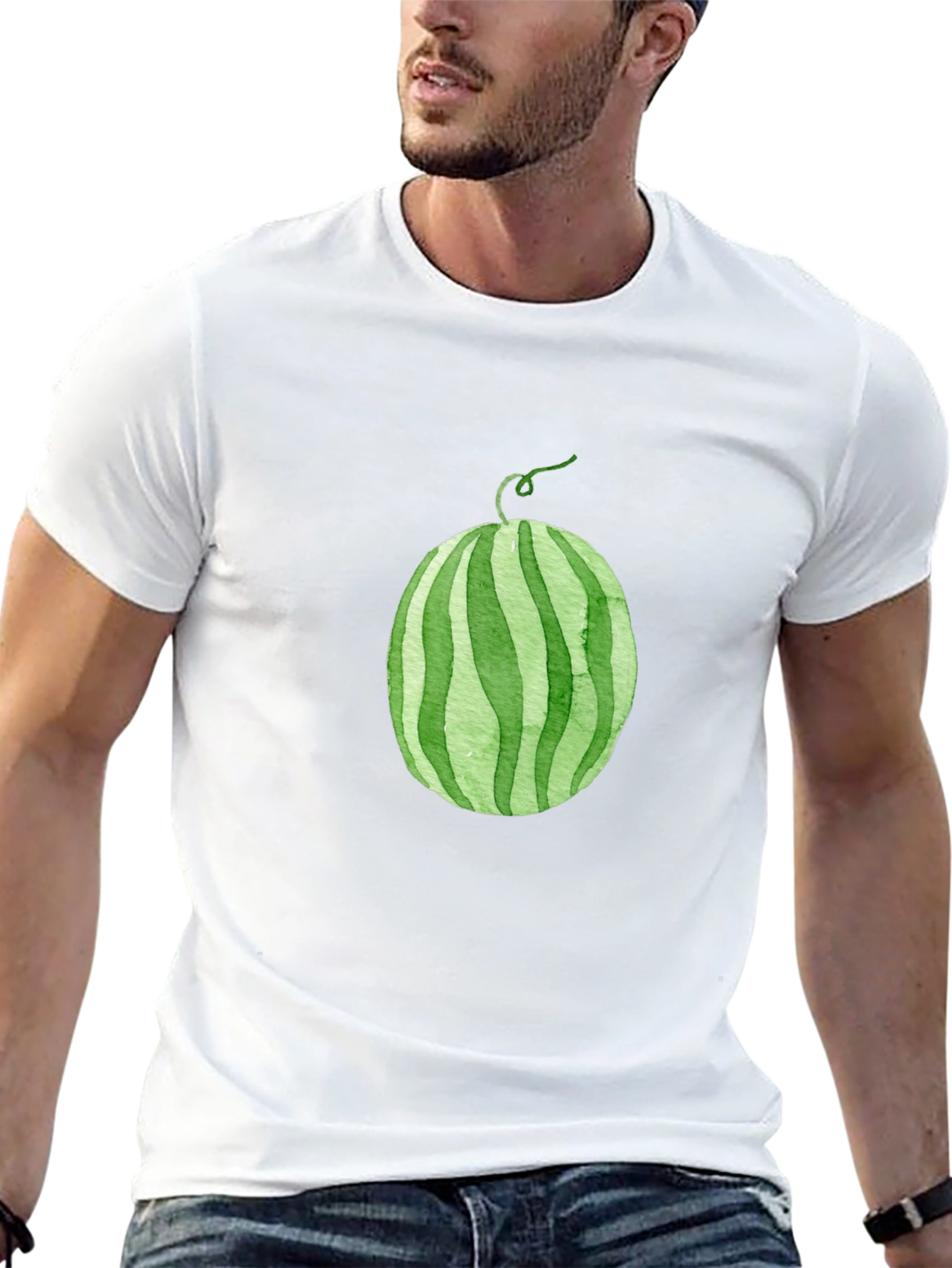 Whimsical Watermelon Graphic Tee - Casual Comfort