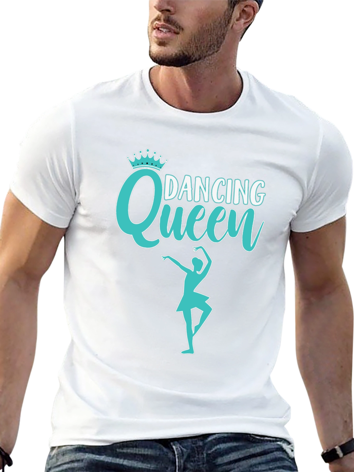 Dancing Queen Black Graphic T-Shirt