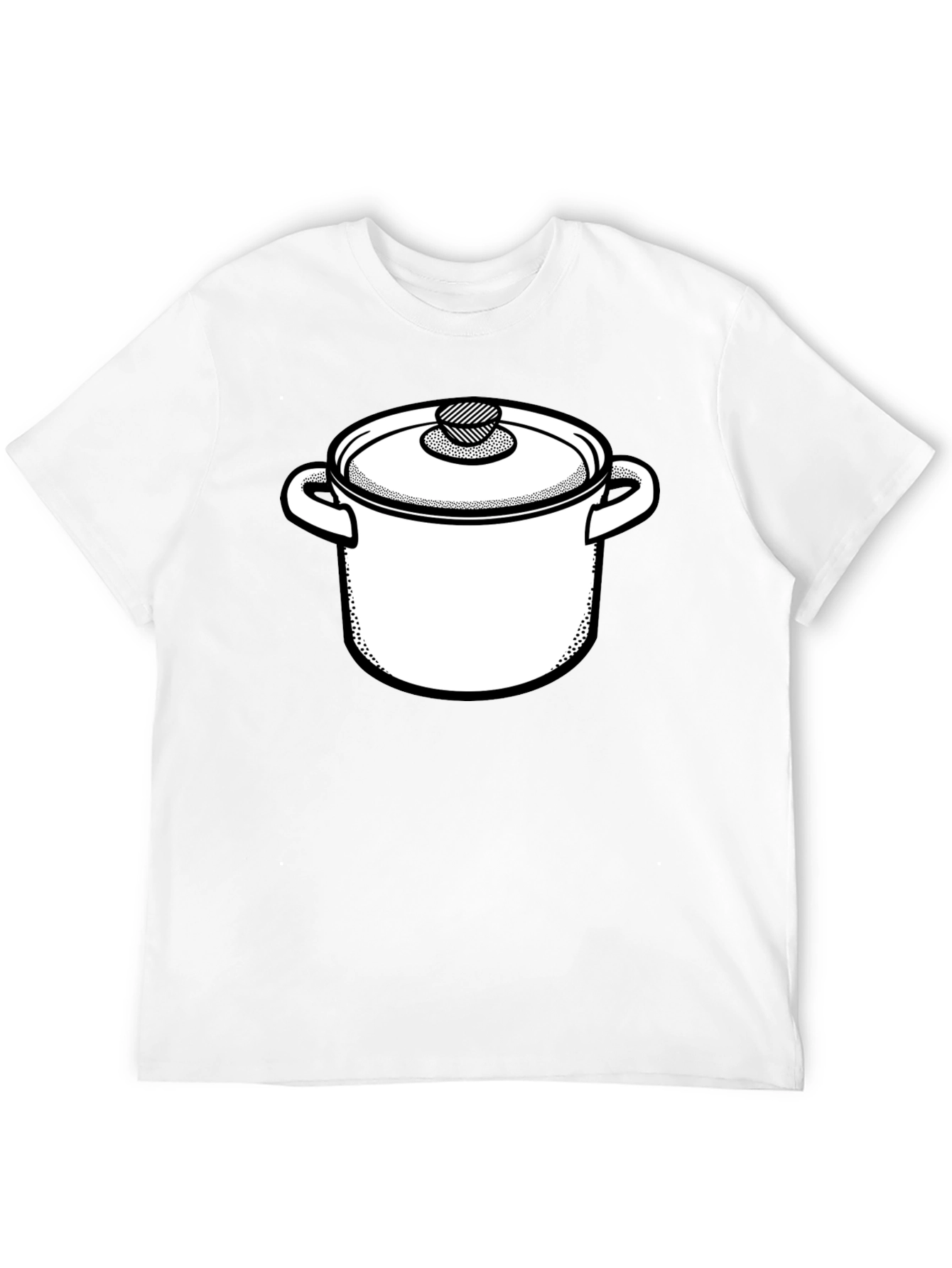 Pot Graphic Tee - Black Cotton Blend Shirt