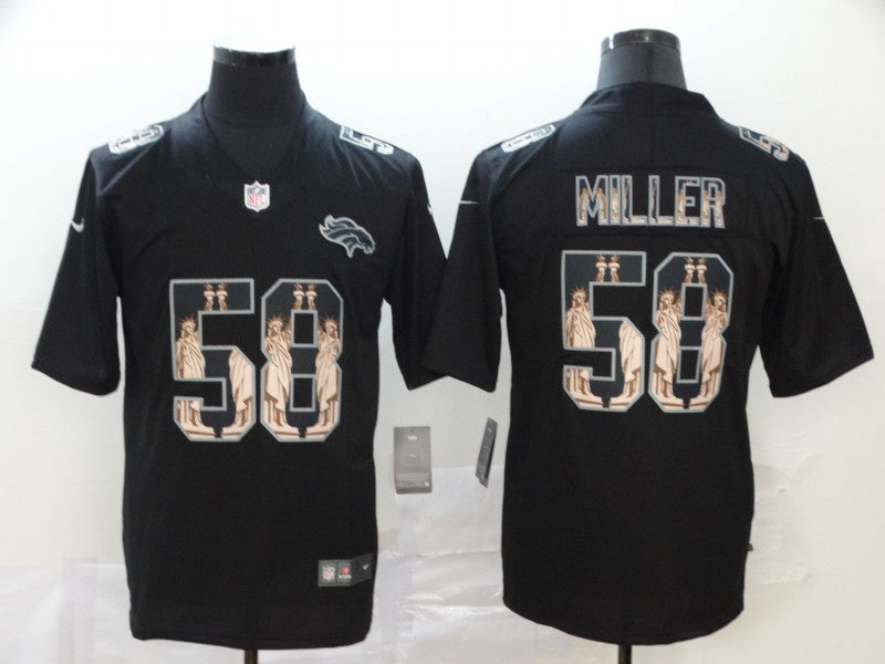 Men's Denver Broncos Von Miller #58 Black Alternate Game Jerseys