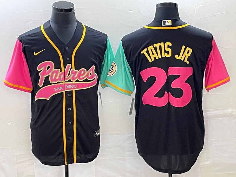 Men's San Diego Padres Fernando Tatis Jr. #23 Black City Connect Replica Player Jerseys Joint Edition