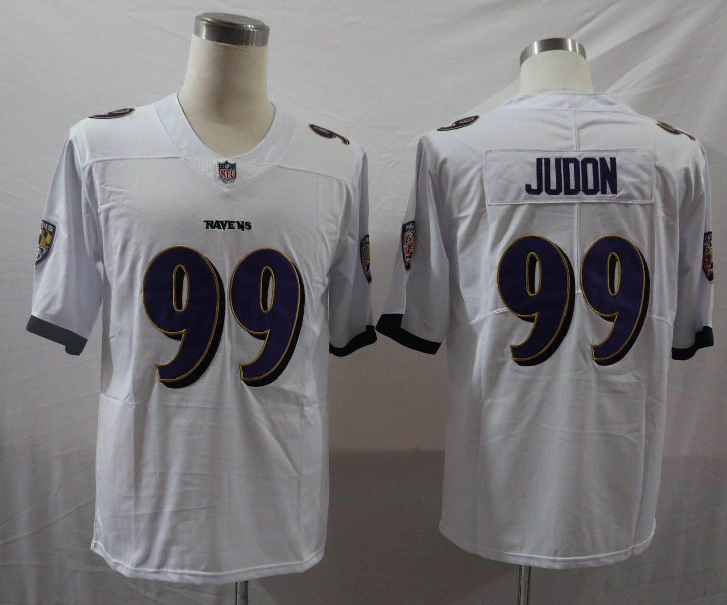 Men's Baltimore Ravens Matthew Judon #99 White Game Jerseys