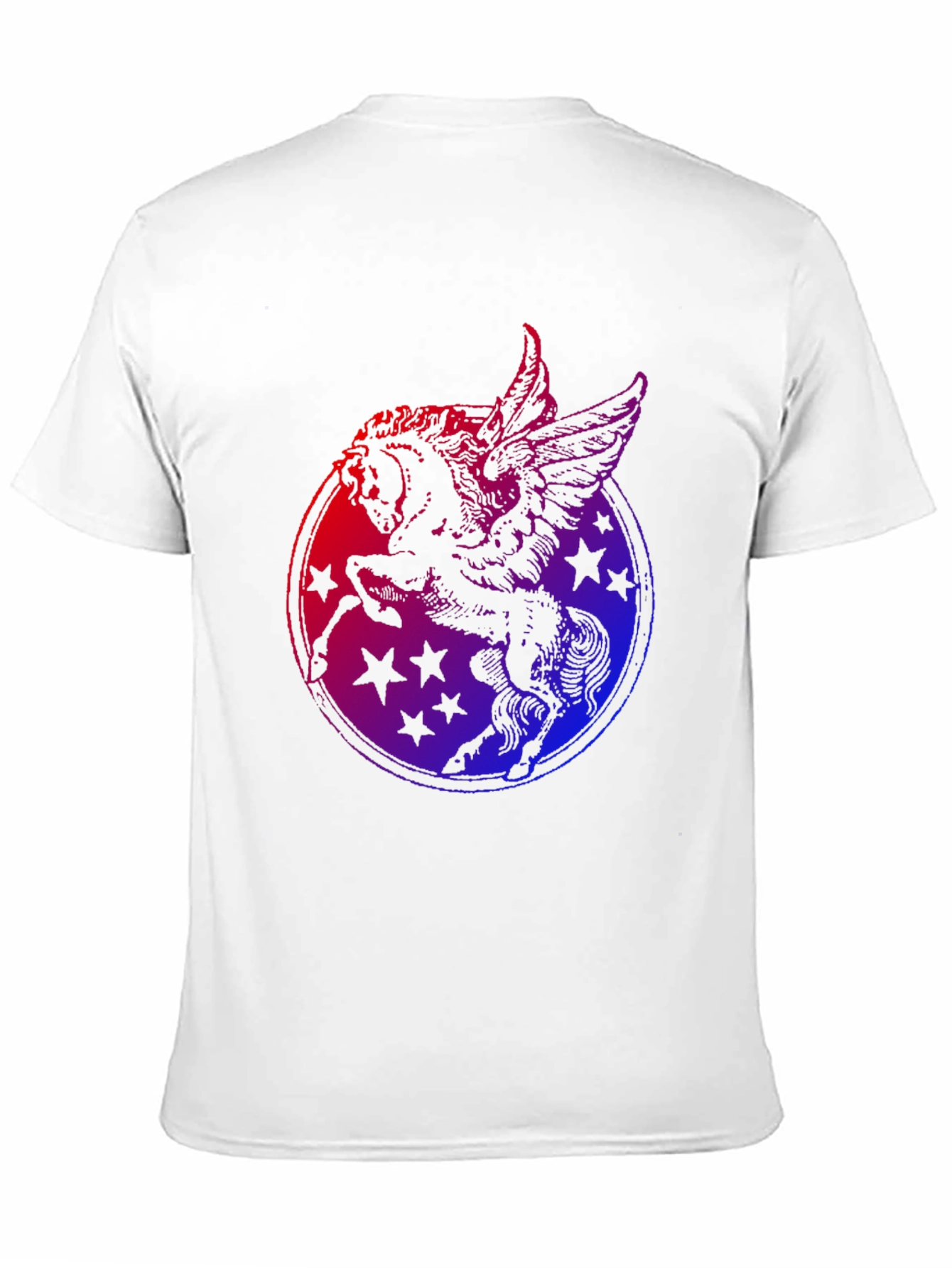 Pegasus Star Graphic Black T-Shirt