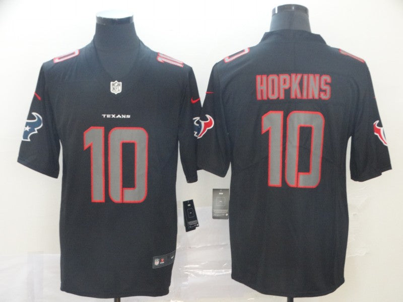 Men's Houston Texans DeAndre Hopkins #10 Black Game Player Jerseys