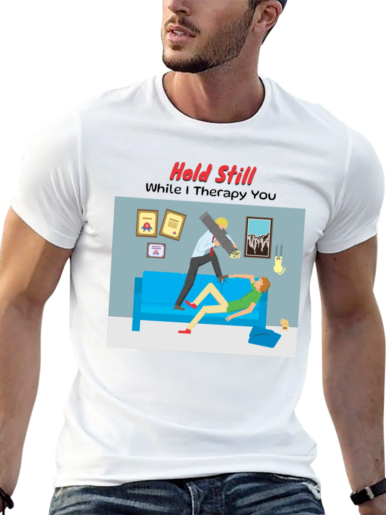 Therapy Humor Graphic T-Shirt