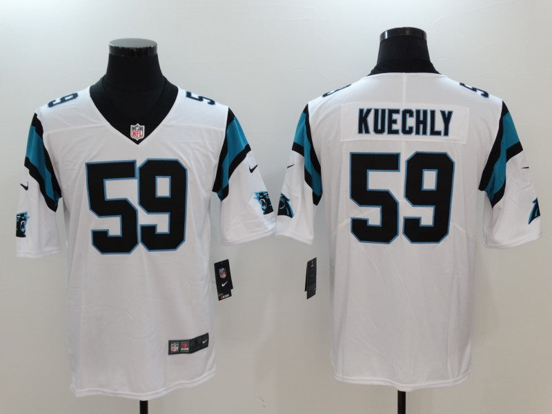 Men's Carolina Panthers Luke Kuechly #59 White Game Jerseys